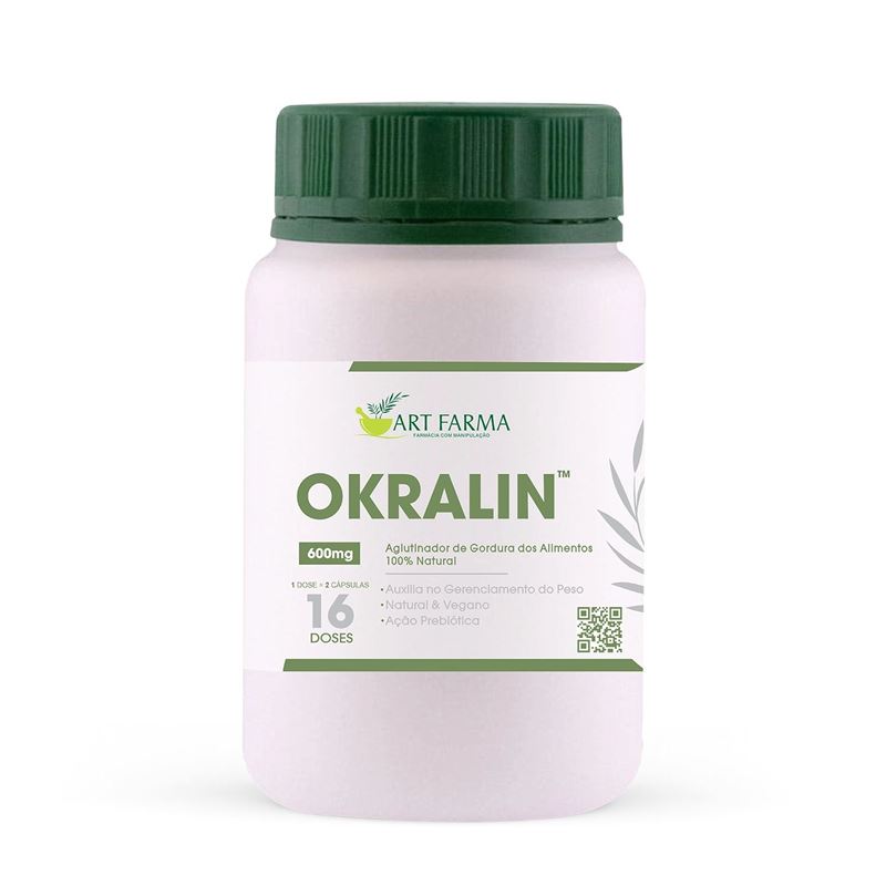 Okralin - Aglutinador de Gordura 600mg (16 Doses)