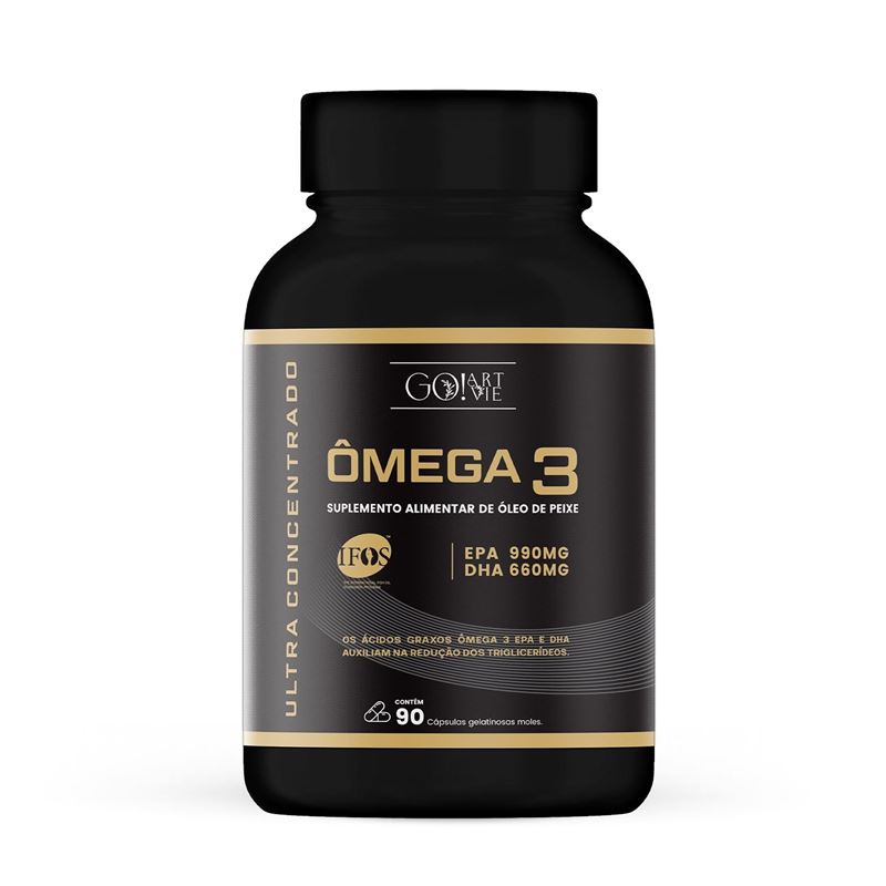 Ômega 3 Ultra Concentrado com Selo IFOS 90 Cápsulas