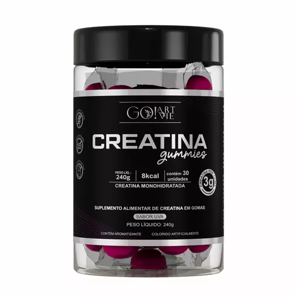 Creatina Gummies Sabor Uva 30 Gomas