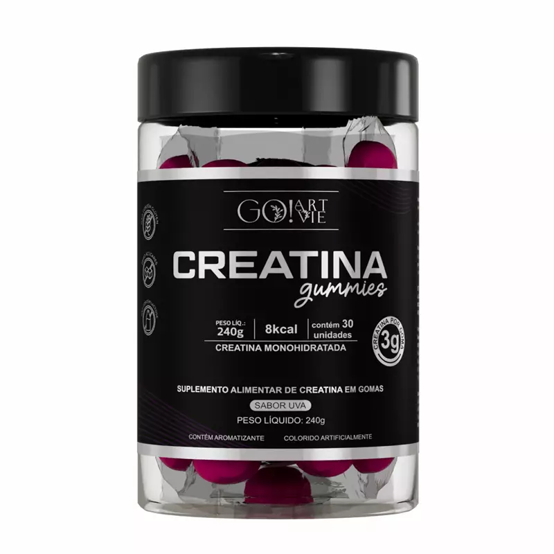 Creatina Gummies Sabor Uva 30 Gomas
