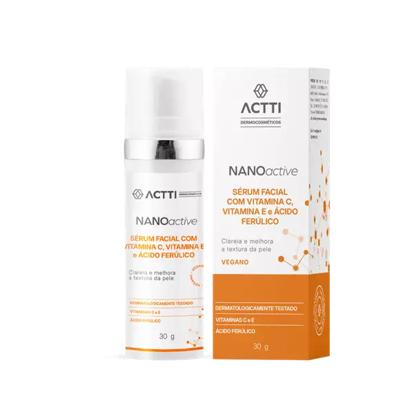 Nano Active Sérum Facial com Vitamina C, E e Ácido Ferúlico