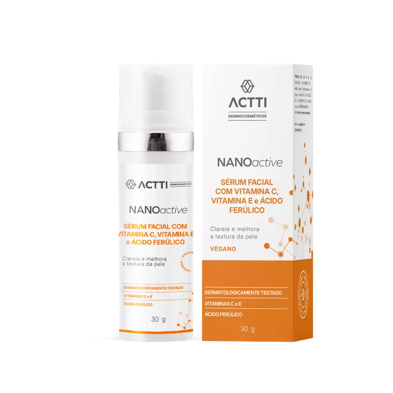 Nano Active Sérum Facial com Vitamina C, E e Ácido Ferúlico